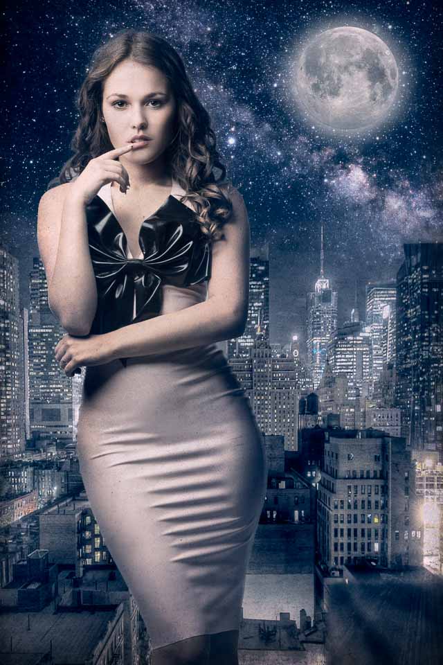 Photoshop Composite of Shannety in Latex