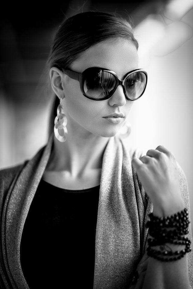 Portrait of Laura in Black & White