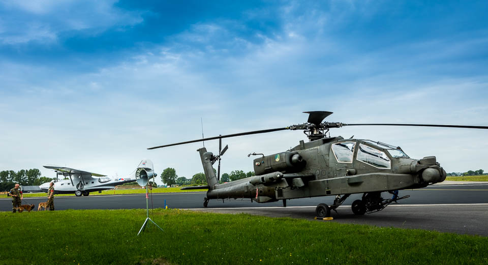 AH-64 Apache & PBY Catalina on Static Display