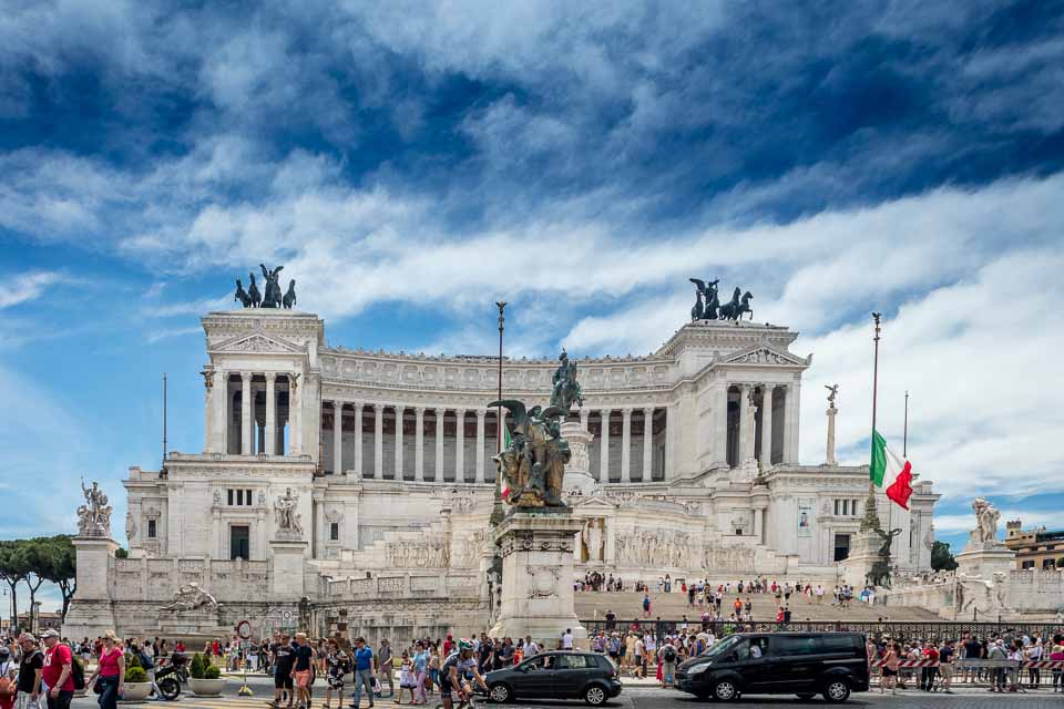 Monument to Vittorio Emanuele II in Rome, Italy