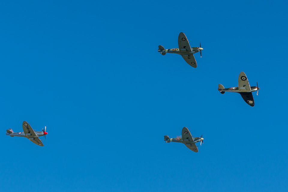 Flight of Supermarine Spitfires