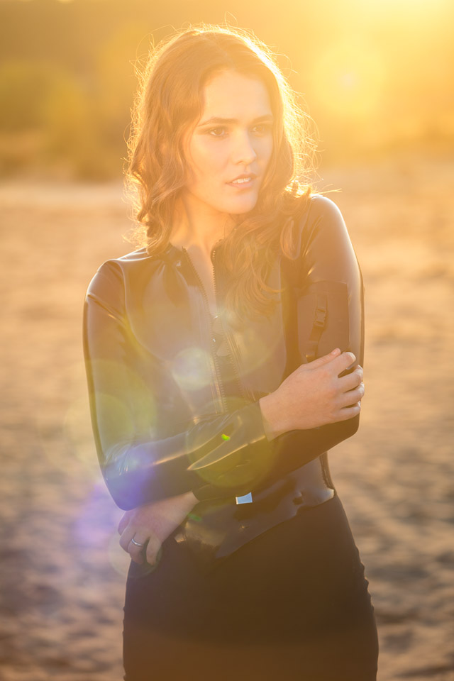 Shannety in Latex by Meat Clothing and Pandora Deluxe at Sunset