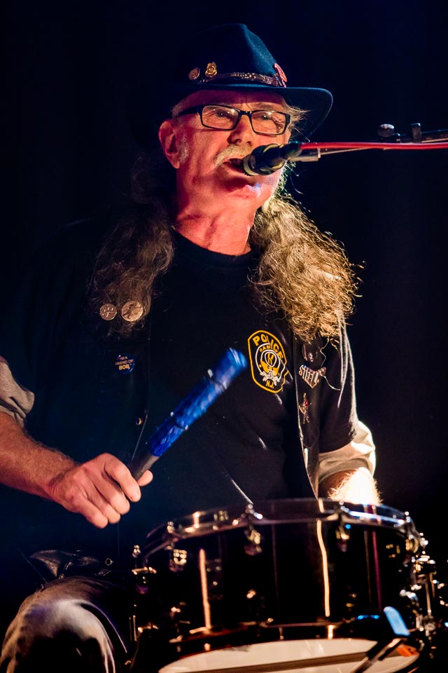 Steel Mill & former E Street Band drummer Vini 'Mad Dog' Lopez at Light of Day Belgium 