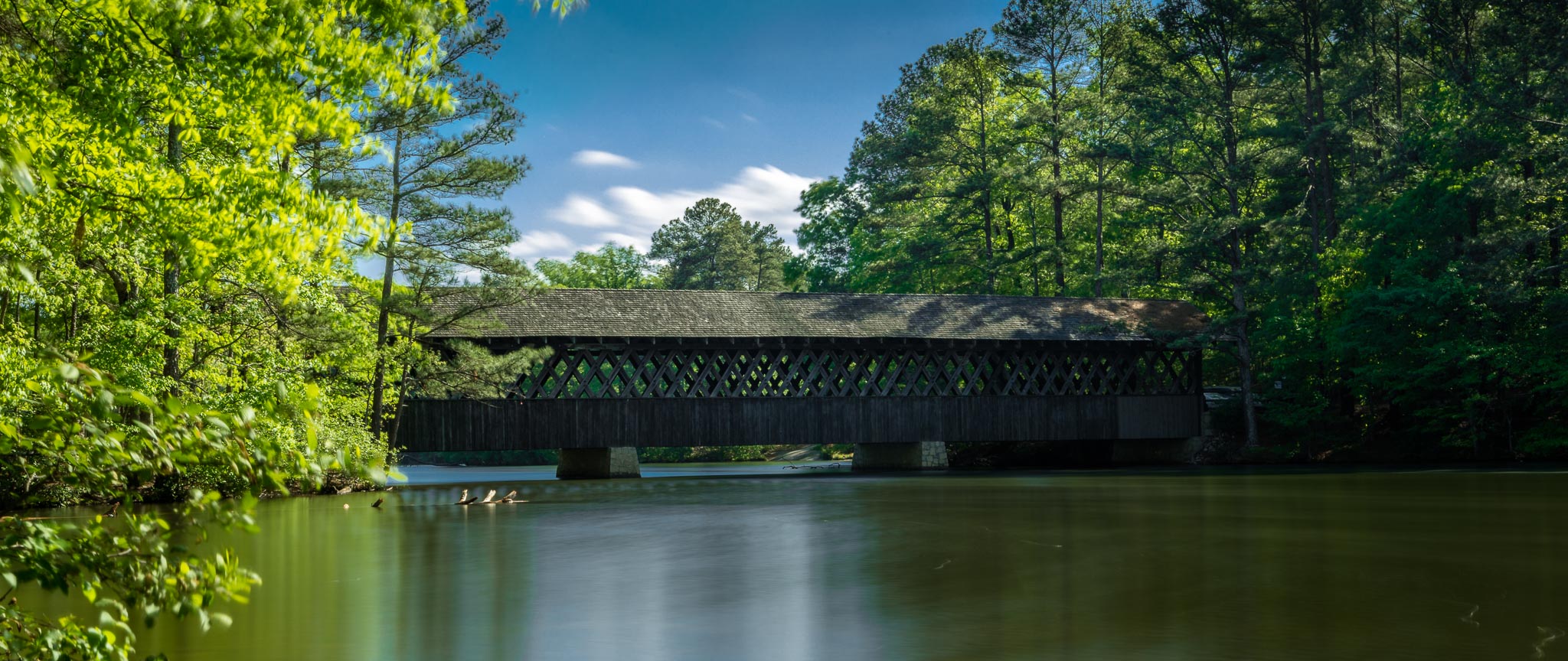 Covered Bridge at Stone Mountain Park
