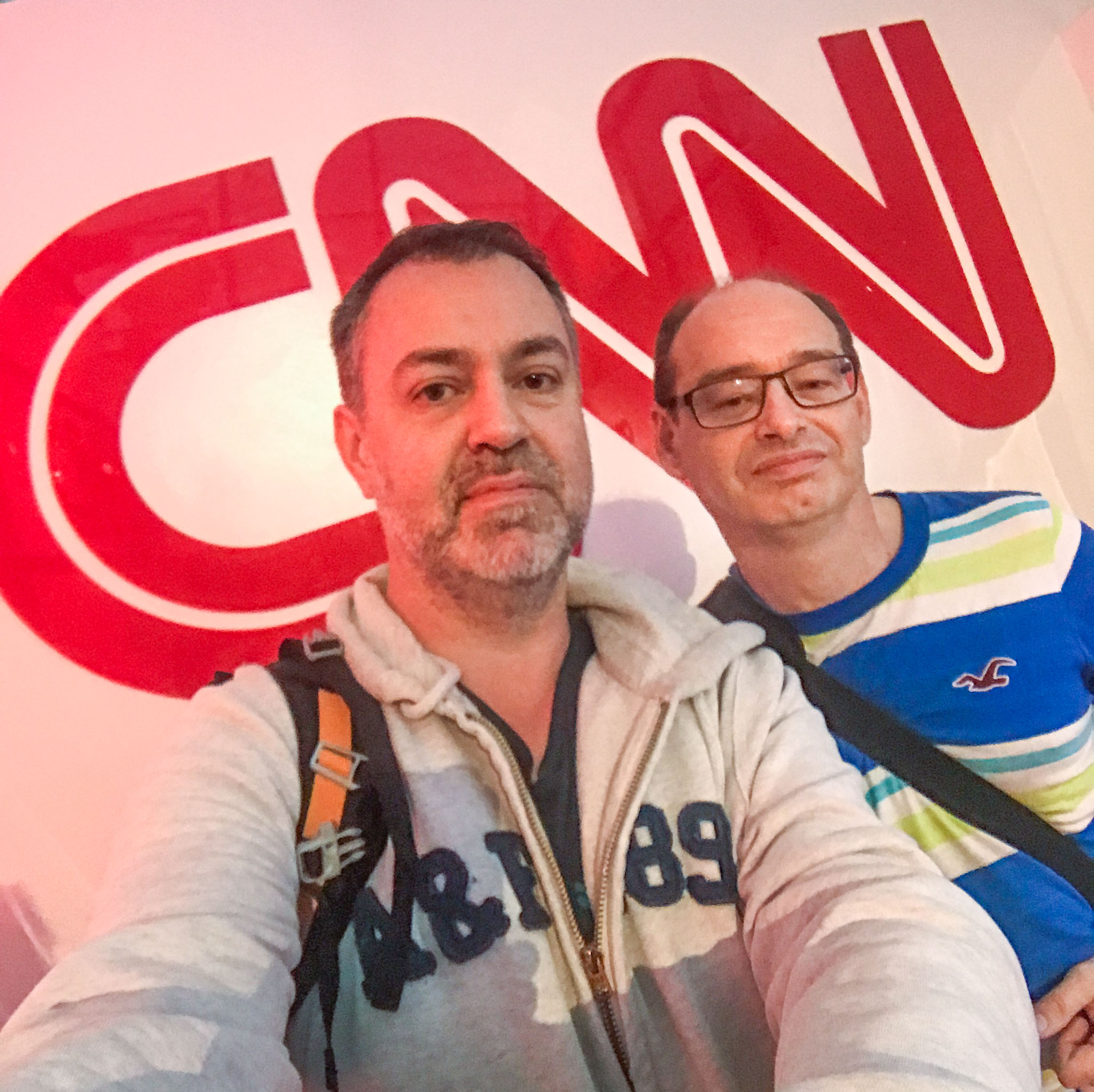 Selfie at the CNN Newsroom in Atlanta, GA