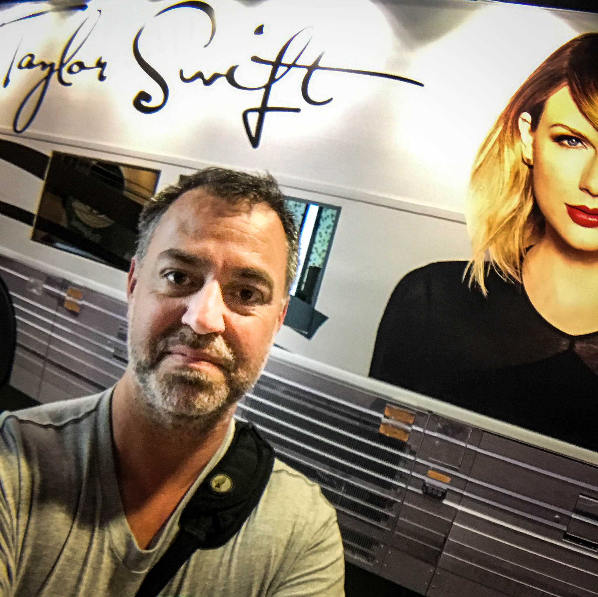 Selfie in Front of Taylor Swift's Tour Bus at CMHOF