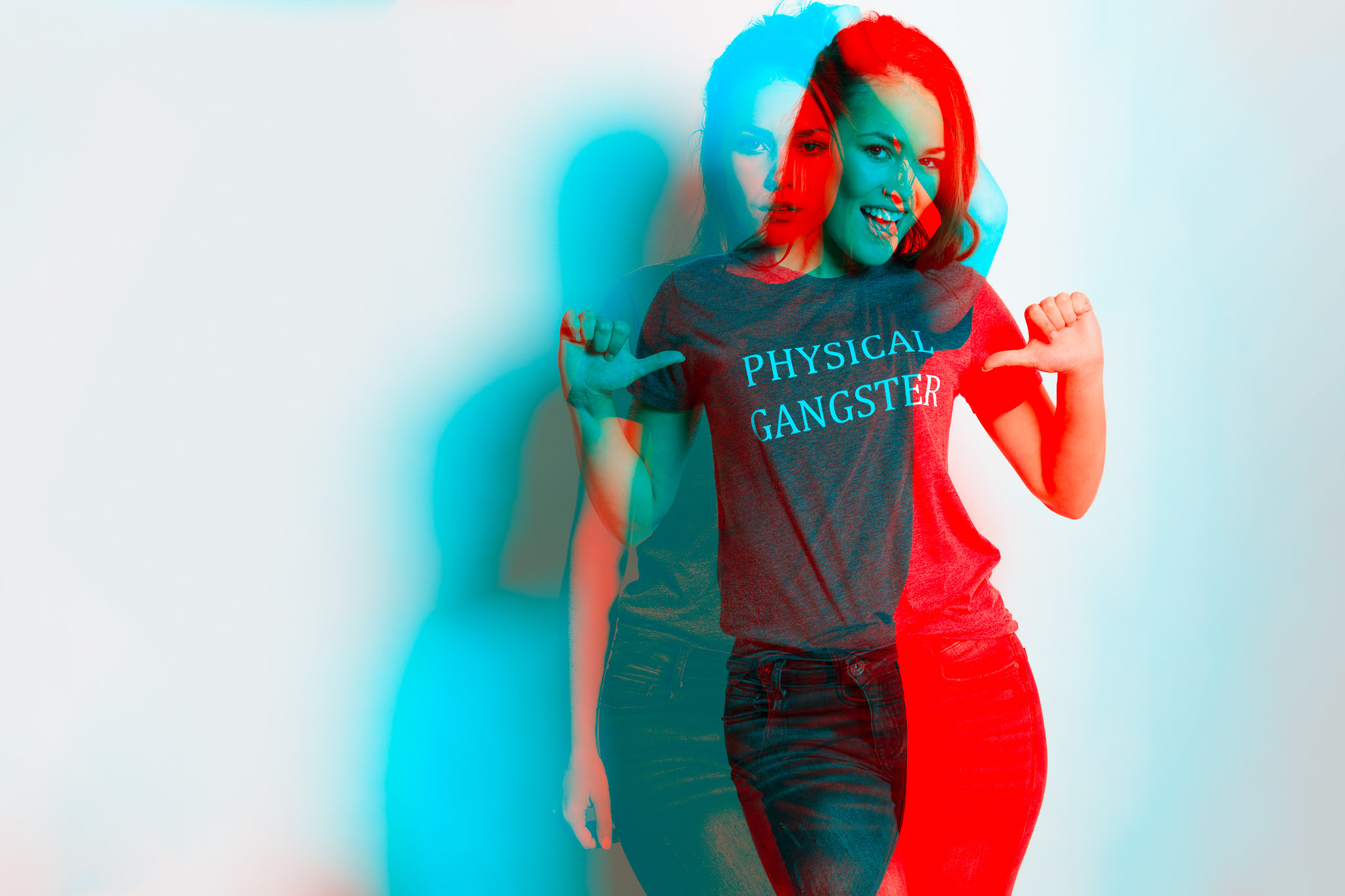 Model Shannety for Physical Gangster - Double Exposure