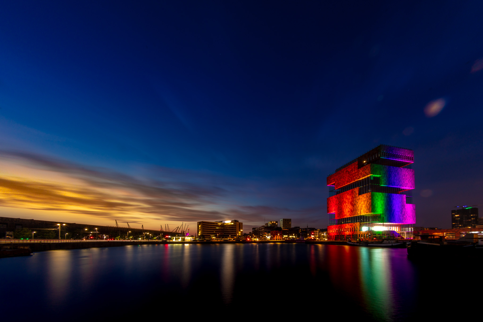 Rainbow Colors on Antwerp MAS