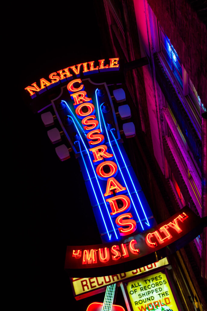 Nashville's Broadway Neon Lights