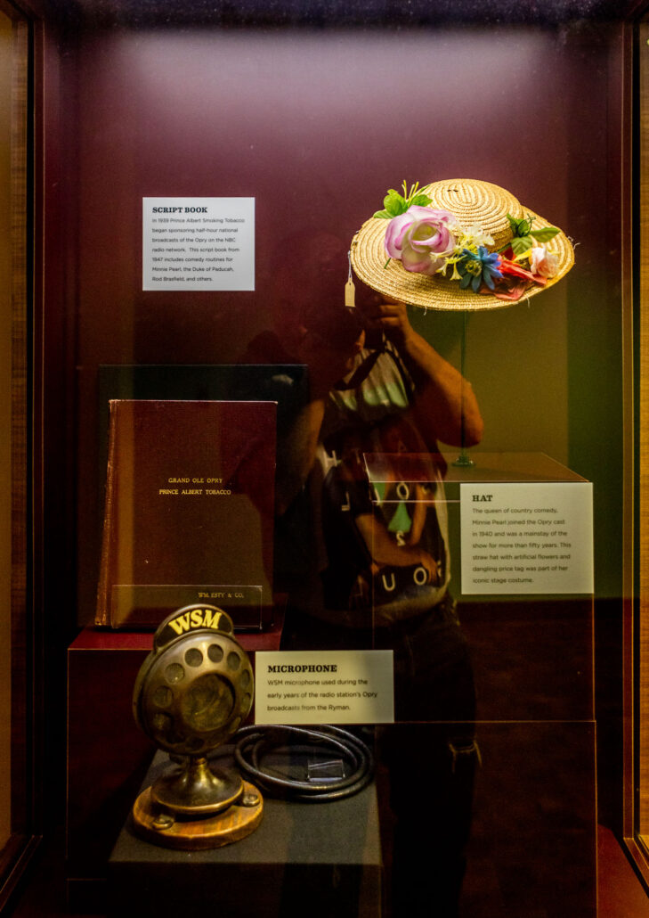 Memerobilia of The Grand Ole Opry's Minnie Pearl at CMHOF