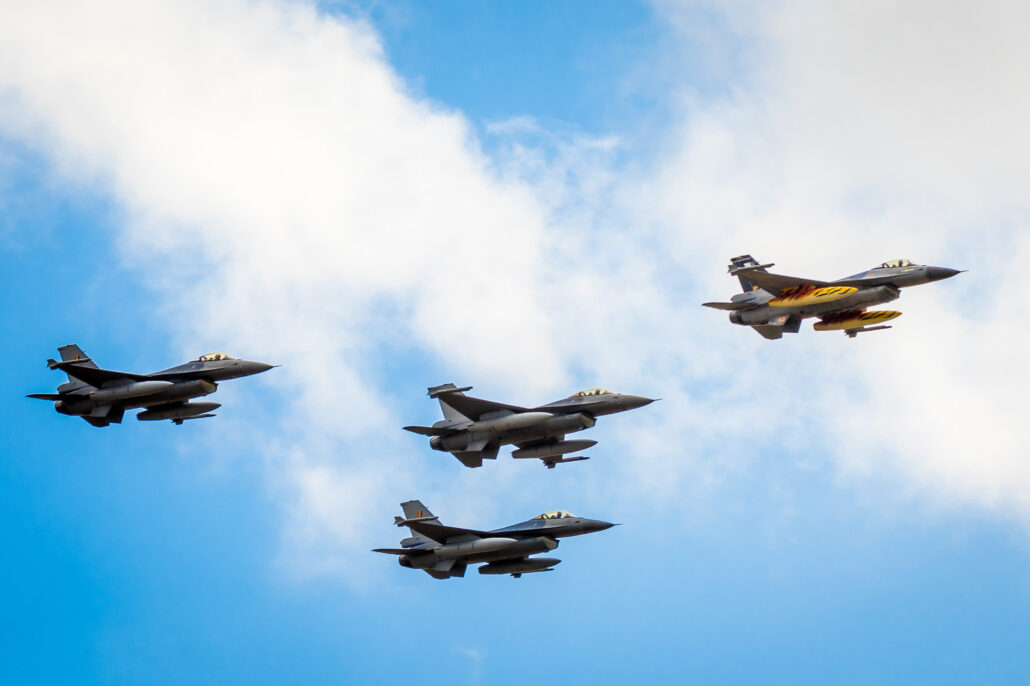 F-16's of the Belgian Air Force 31 Sqn at 2017 Sanicole Air Show