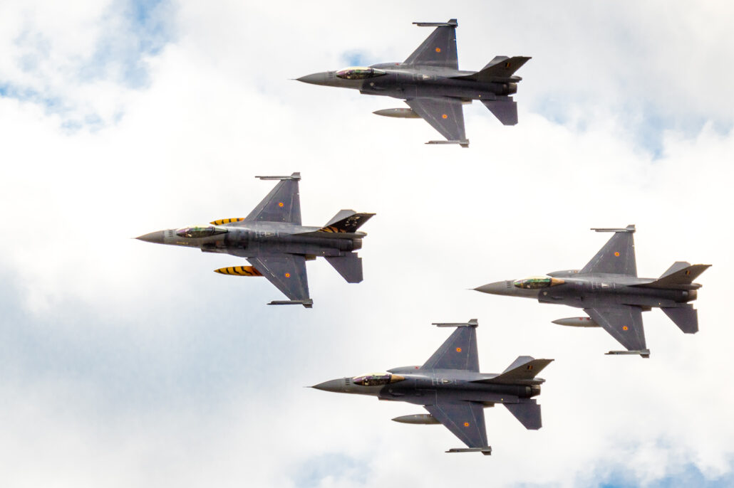 F-16's of the Belgian Air Force 31 Sqn at 2017 Sanicole Air Show