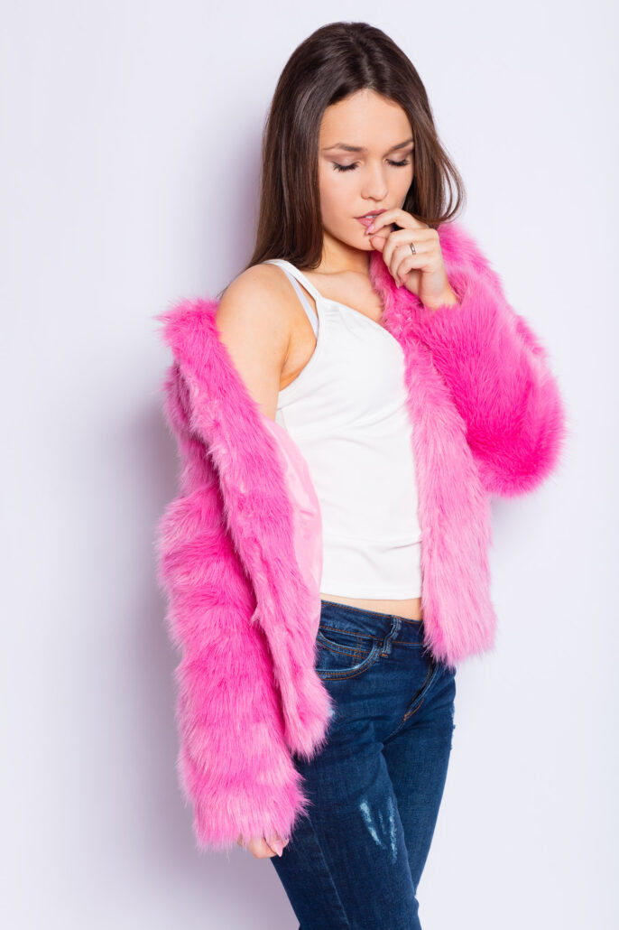 Pink Faux-Fur for Model Shannety