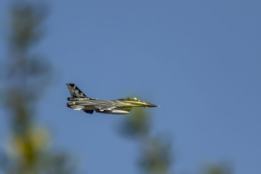 Vador is the 2020 Demo Pilot for the Belgian Air Force Flying His F-16 Dark Falcon