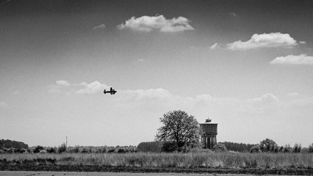 AVRO Lancaster over Sanicole Airfield