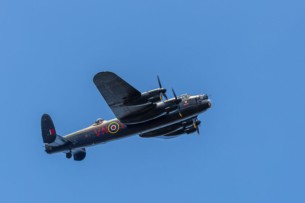 AVRO Lancaster over Sanicole Airfield