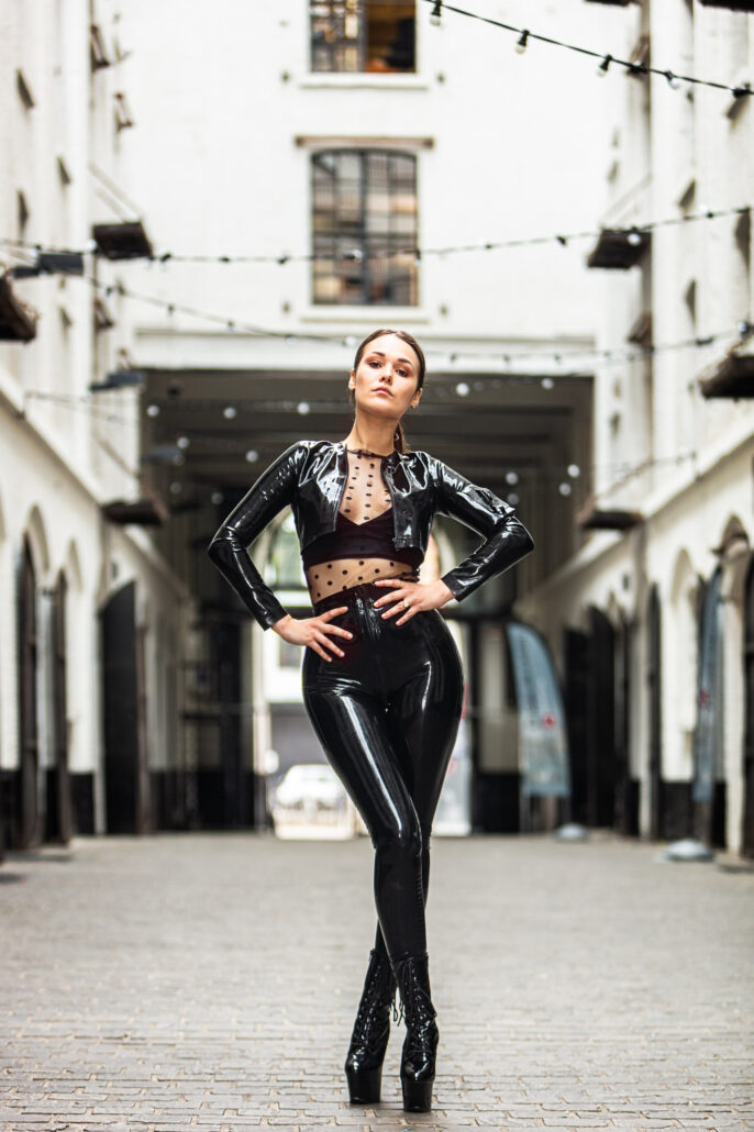 Meet me in the city and wear black latex