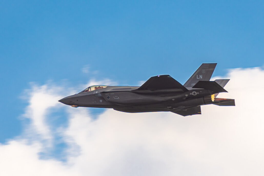 Lockheed Martin F-35 Lightning II Demo from the US Air Force at the 2022 Sanicole Air Show