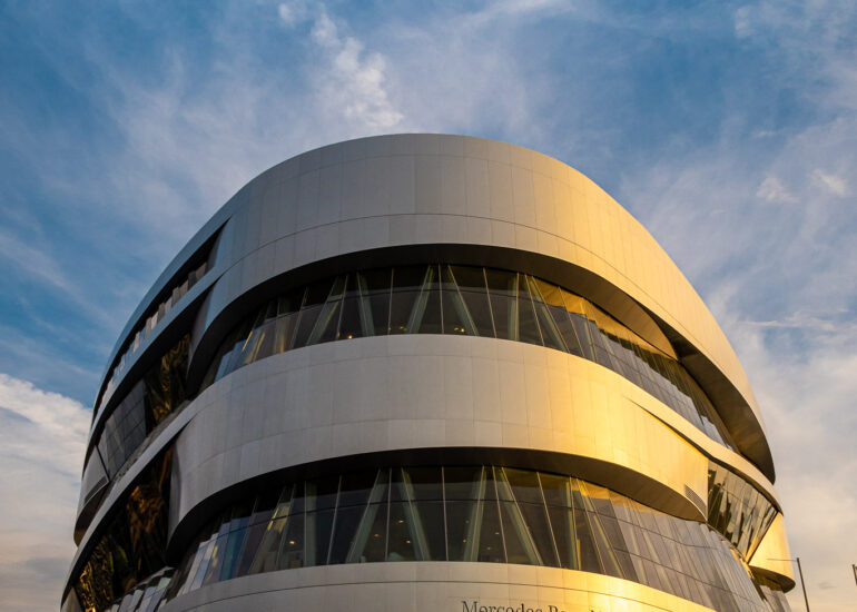 Mercedes-Benz Museum in Stuttgart, Germany