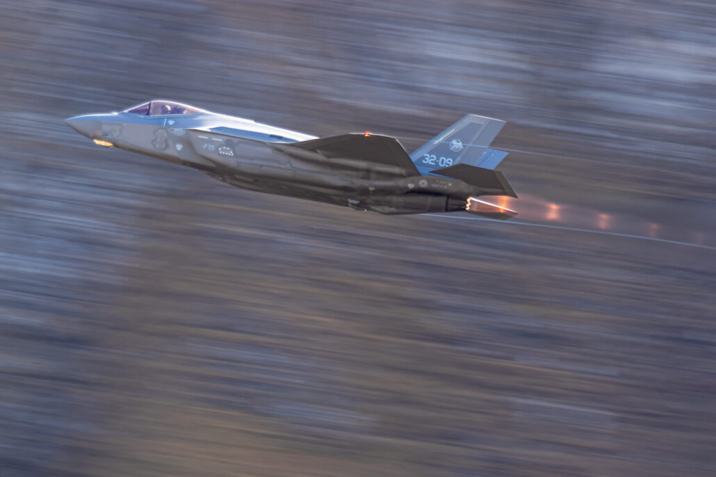 Lockheed Martin F-35 Lightning II of the Italian Air Force at Axalp 2022 Airshow